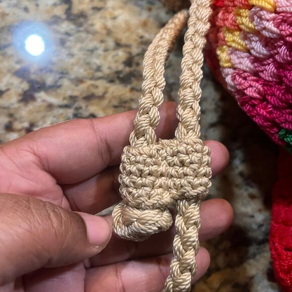 The Sak Originals Multicolored Shoulder Drawstring Purse Stripe Hobo Bag BOHO - Picture 3 of 10